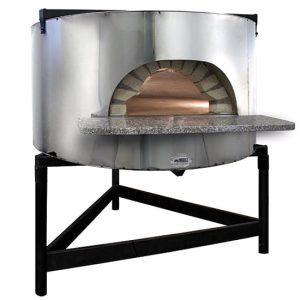 Ved pizzaugn med rostfritt stål front, ø 1540 mm, kapacitet 10/12 pizzor