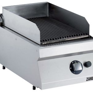 Zanussi Modular Lavastensgrill, gas. Bänkmodell. 400mm. Gasbrännare (7kW). Gjutjärnsgaller