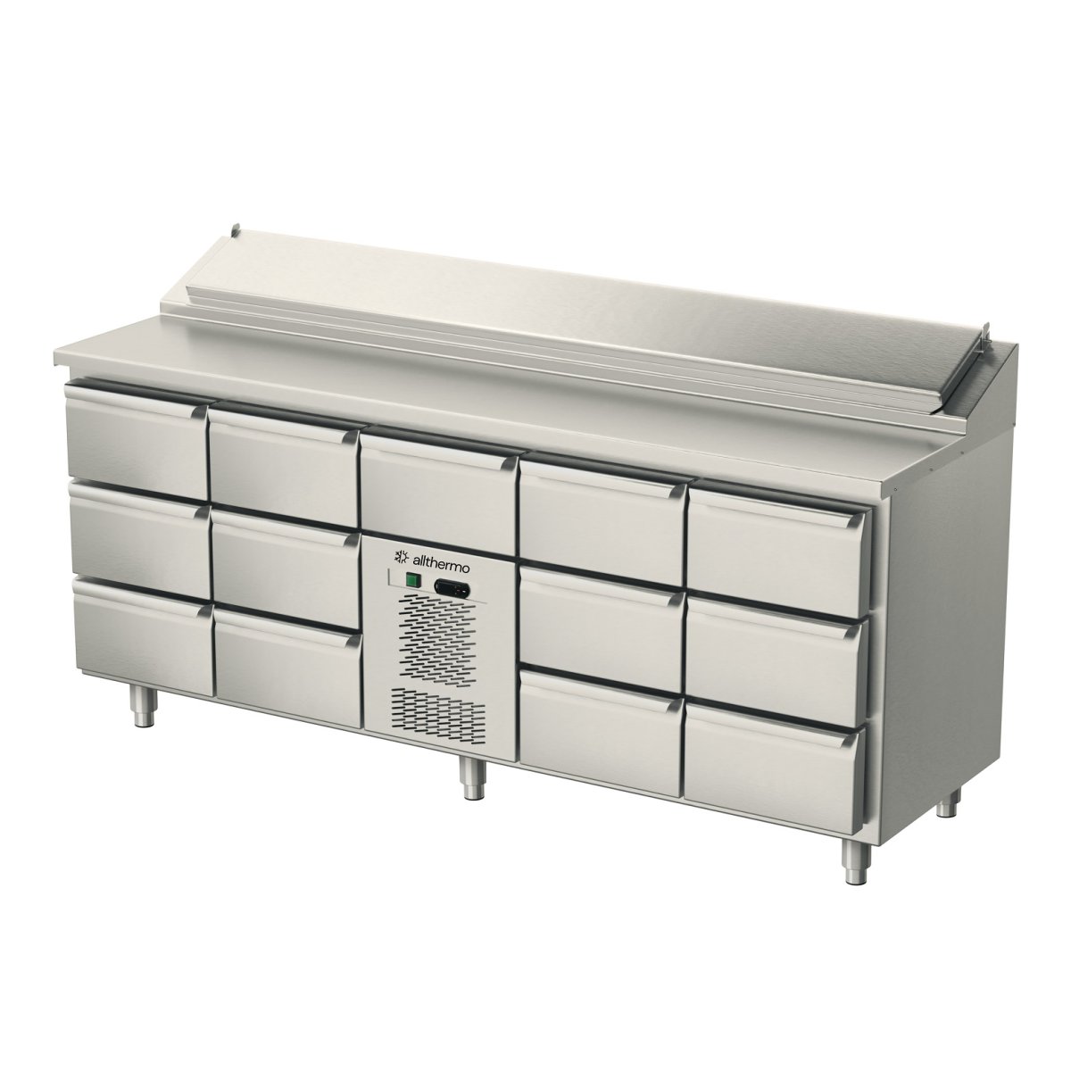 Kallskänksbänk Allthermo monoblock med 13 draglådor GN 1/1 - Bild 2