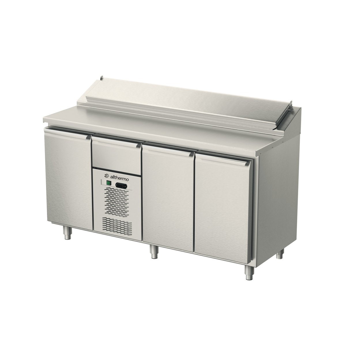Kallskänksbänk Allthermo monoblock med 3 dörrar & 1 draglåda GN 1/1