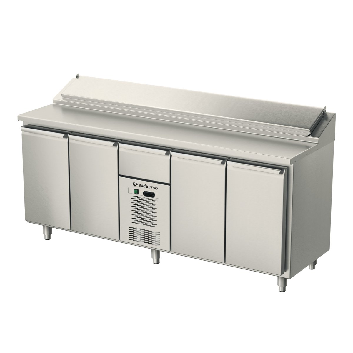 Kallskänksbänk Allthermo monoblock med 4 dörrar & 1 draglåda GN 1/1 - Bild 2