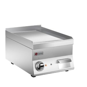 Elektrisk stekhäll BARON 6NFT/E403L med räfflat stekplatta i AISI430 stål, 400x600mm, 3,9kW