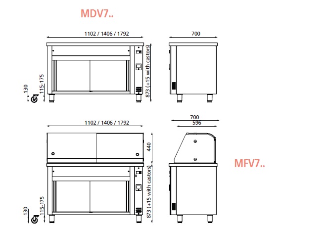 Värmebuffé MDV718 - Bild 3
