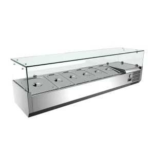 Kylränna Inomak, vitrin, 12xGN1/3, 2520mm