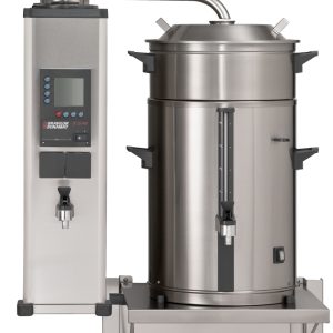 Urnbryggare Bravilor Bonamat B10 HW W L/R väggmodell med 1 bryggpelare 1 behållare på 10 liter och hetvattenkran. 400V