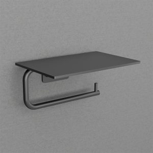 Steel Style pappershållare med hylla